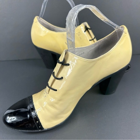 Camper Stylish Yellow and Black Women's Shoes patent leather 8 - Picture 4 of 9